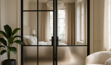 Balancing Privacy and Natural Light with Glass Interior Doors in Luxury Interiors
